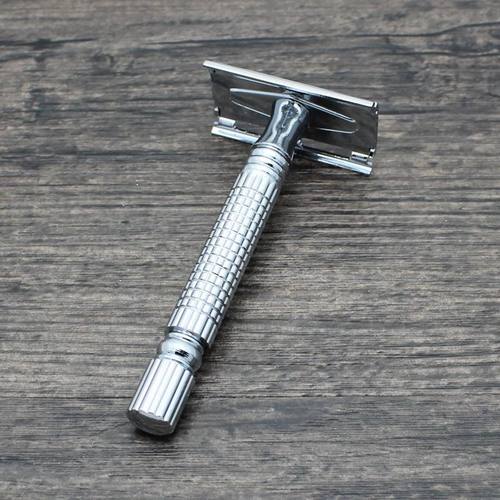 正品上海博友T100J男士手动剃须刀老式刮胡刀双面刀片刀架刮脸刀