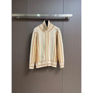 秋冬季 男2025新款 毛衣外套外穿休闲V领拉链线衣保暖 针织开衫 男士