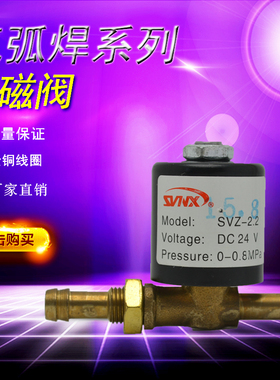 220v二保焊机氩弧焊电磁阀12v电磁气阀24v电阀氩气36v一带反扣1.5