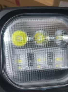 叉车配件前大灯A6V92-40351LED工作灯黑色防水2插头叉车前照明灯