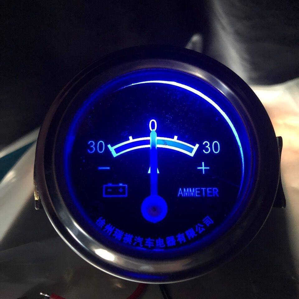带灯电流表12V24伏电压