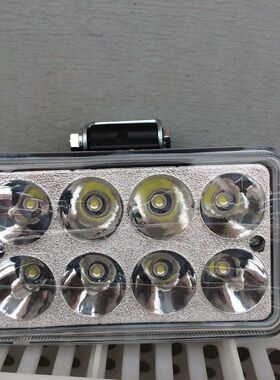 4寸反光杯白色汽车led货车射灯散光12伏24v通用倒车灯边灯强光