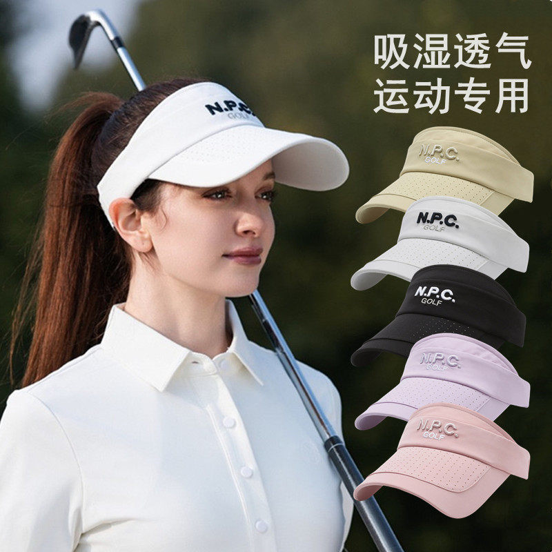 新款！出口透气空顶帽 户外防晒吸汗排湿高尔夫网球跑步运动帽夏