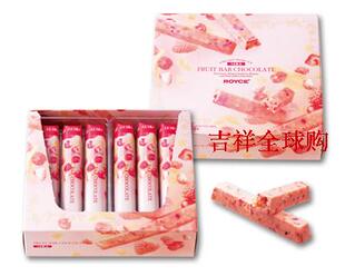 日本ROYCE巧克力 fruit bar chocolate 草莓杏仁巧克力棍棒6/12枚