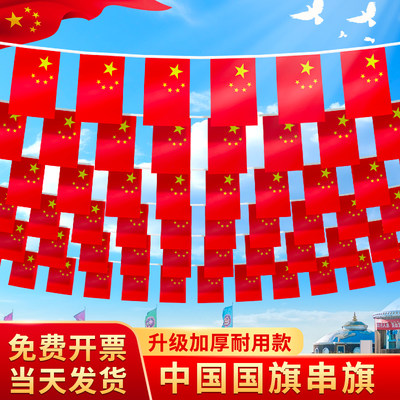 国旗串旗小红旗小国旗装饰吊旗