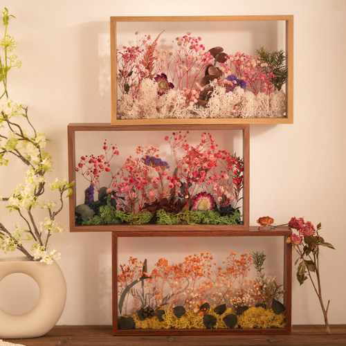干花相框diy手工永生花保存框