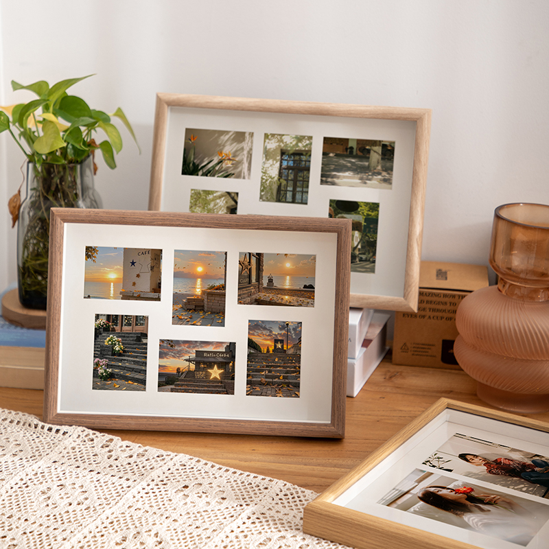 洗照片做成相框加打印照片空框相册摆台6寸高级感7寸8画框diy定制