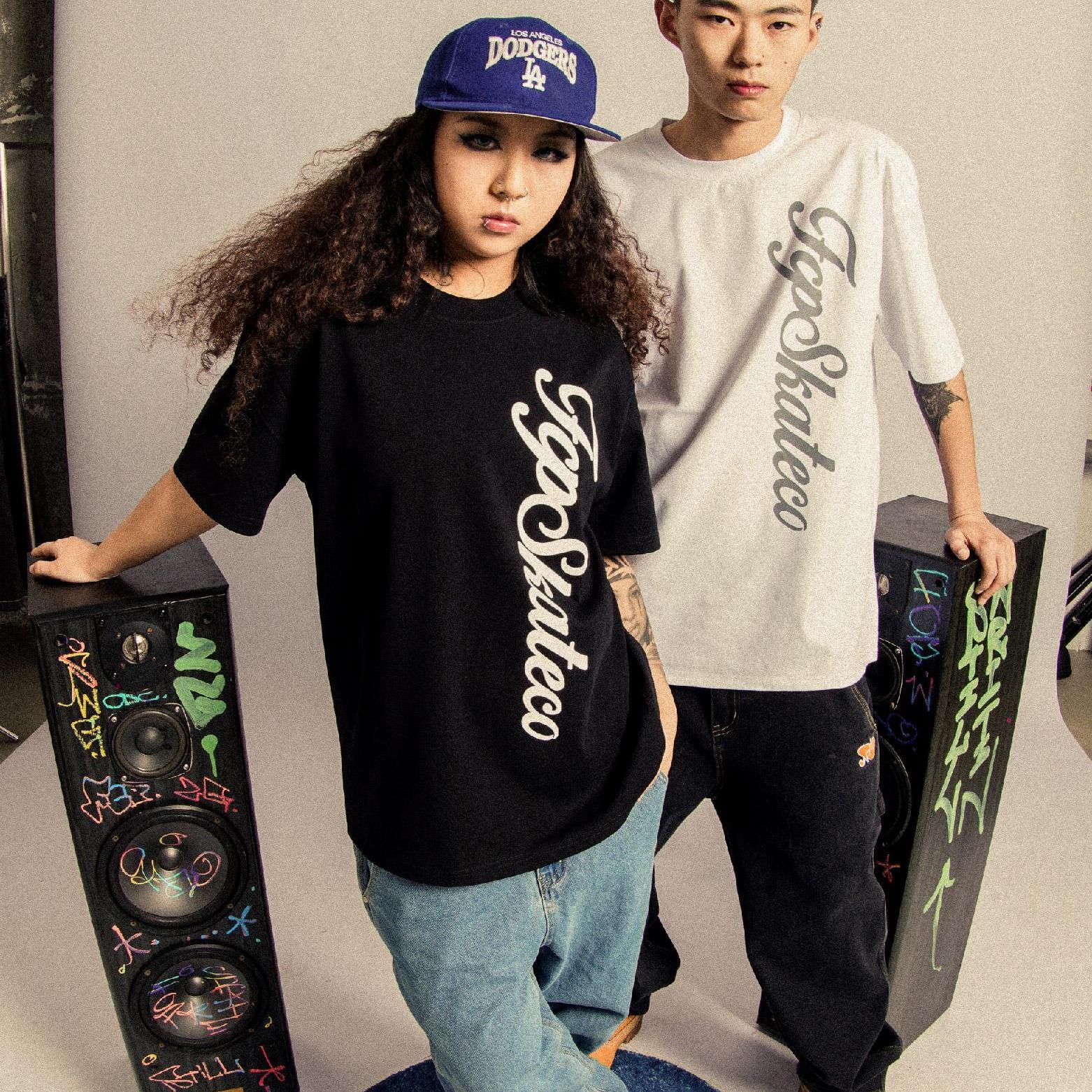 FCP skateco. Vertical floral short sleeves 竖形花体短袖