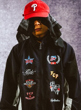 FCP skateco. 90S TRACK JACKET 美式复古运动街头滑板街舞夹克