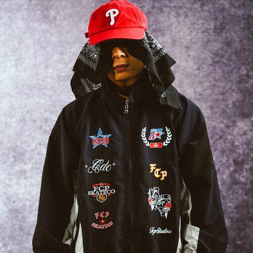 FCP skateco. 90S TRACK JACKET 美式复古运动街头滑板街舞夹克
