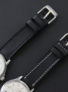 慢工植鞣头层牛皮表带纯手工缝制头层牛皮表带定制真皮 包邮