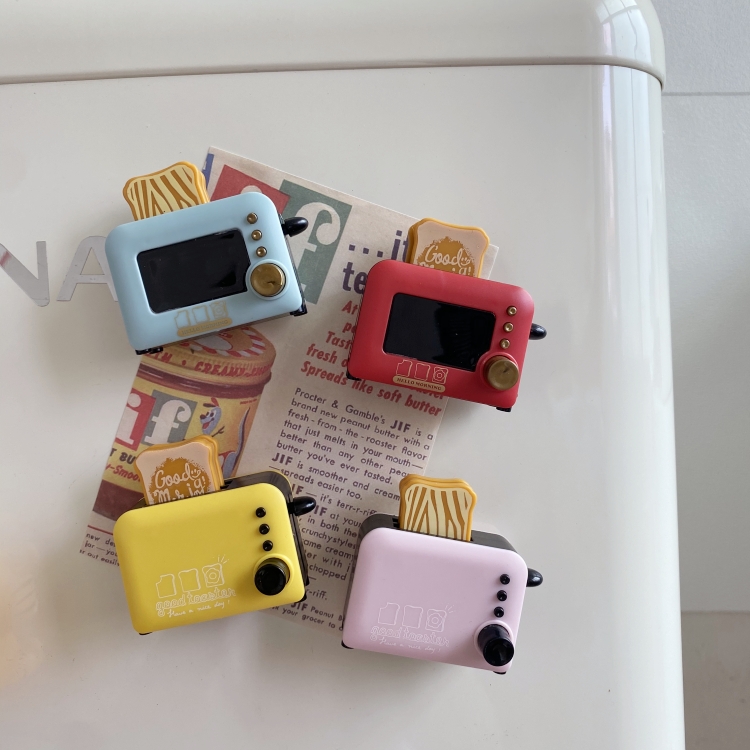 创意厨房弹力烤面包机冰箱贴磁铁拍立得照片ins洞洞板留言板磁贴