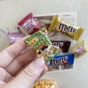 可愛創意仿真小零食餅干冰箱貼磁貼韓國ins趣味卡通 包郵 4個