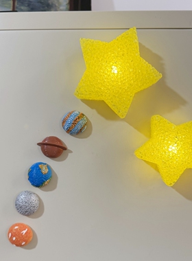 创意小星星灯冰箱贴磁贴氛围感小夜灯个性家居磁力贴洞洞板入户门
