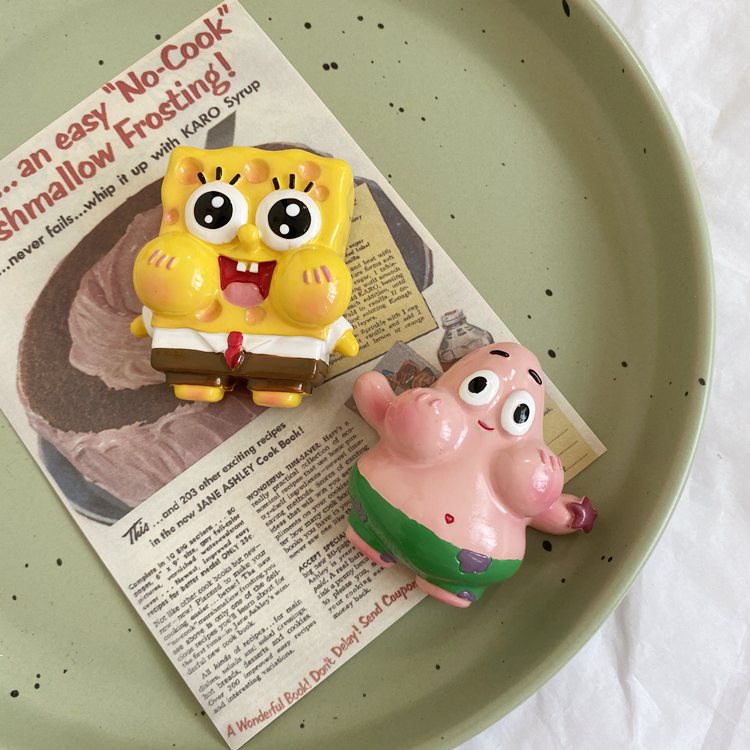 【4个包邮】创意海绵宝宝胖大星冰箱贴家居装饰可爱卡通磁力贴,家居饰品,冰箱贴,淘宝优惠券,粉丝福利购,淘宝优惠卷