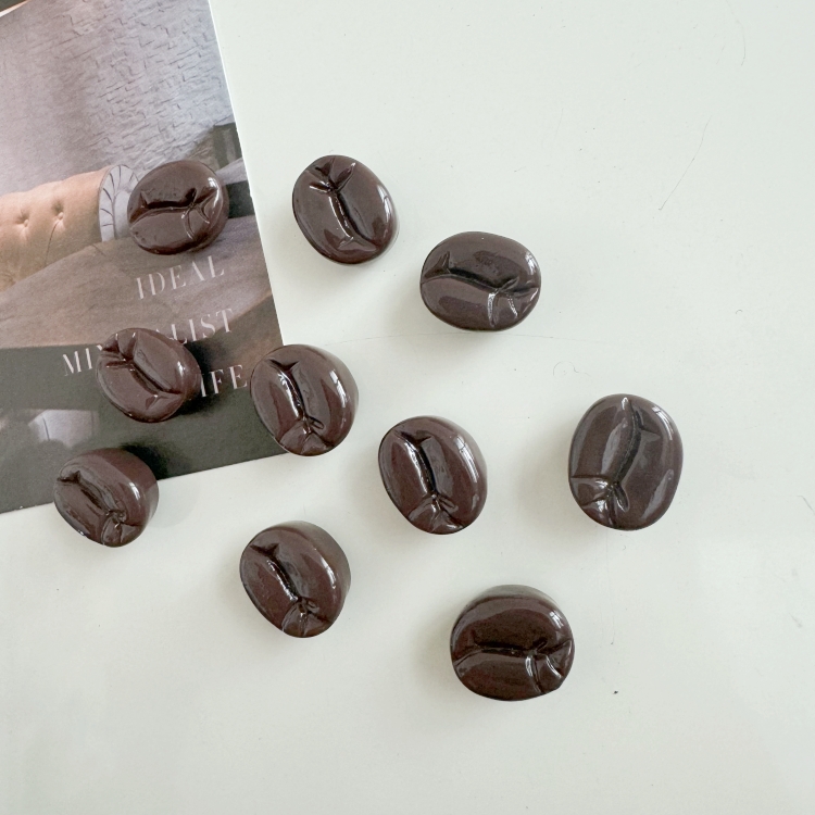 创意美式小号咖啡豆冰箱贴磁贴留言板洞洞板磁力贴装饰磁贴吸铁石