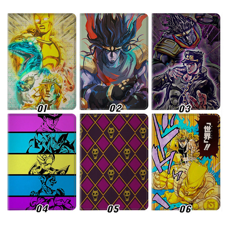 jojo的奇妙冒险外壳ipad10.2适用air3/4/5第十代保护套matepad pro11笔槽mini5/6小米5pro12.9寸10.9荣耀V8皮