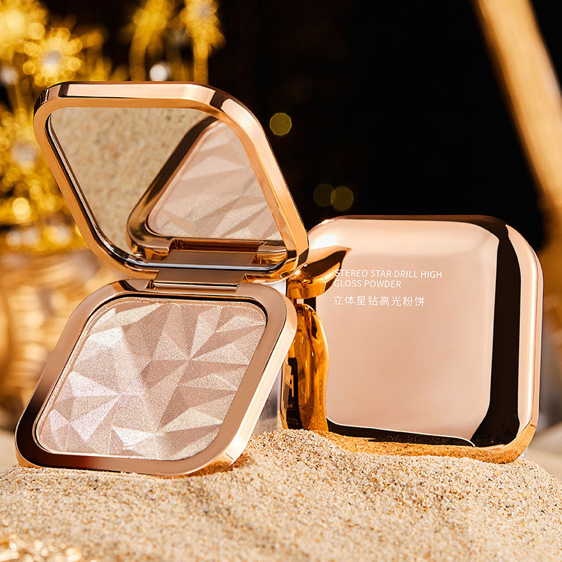 星钻高光粉饼女鼻影修容