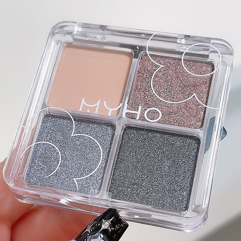 四色眼影盘珠光细闪亮片