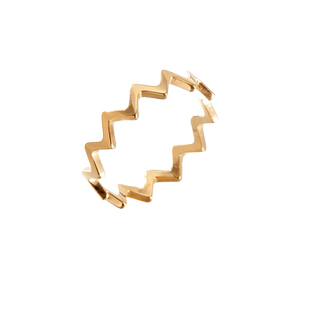 波纹戒指IPG18K玫瑰金网红韩版关节细戒指日韩流行尾戒欧风风首饰