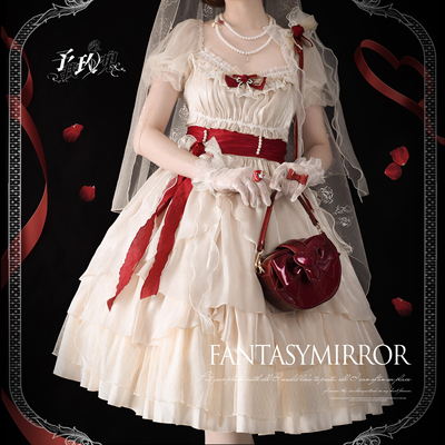 法式复古洋装浮世镜玫瑰洛丽塔