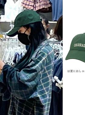 棒球帽美式复古女春夏刺绣字母