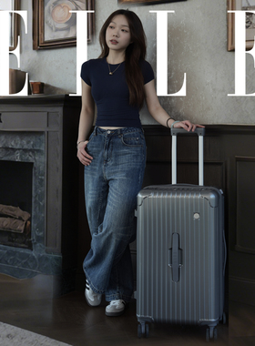 ELLE新款运动行李箱女多功能五轮行李箱结实防爆登机旅行箱大容量