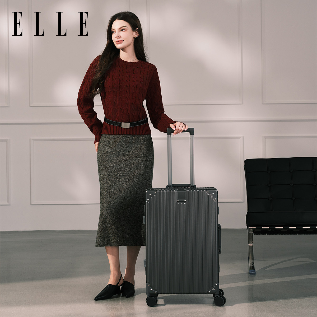 ELLE法国轻奢行李箱24寸图片