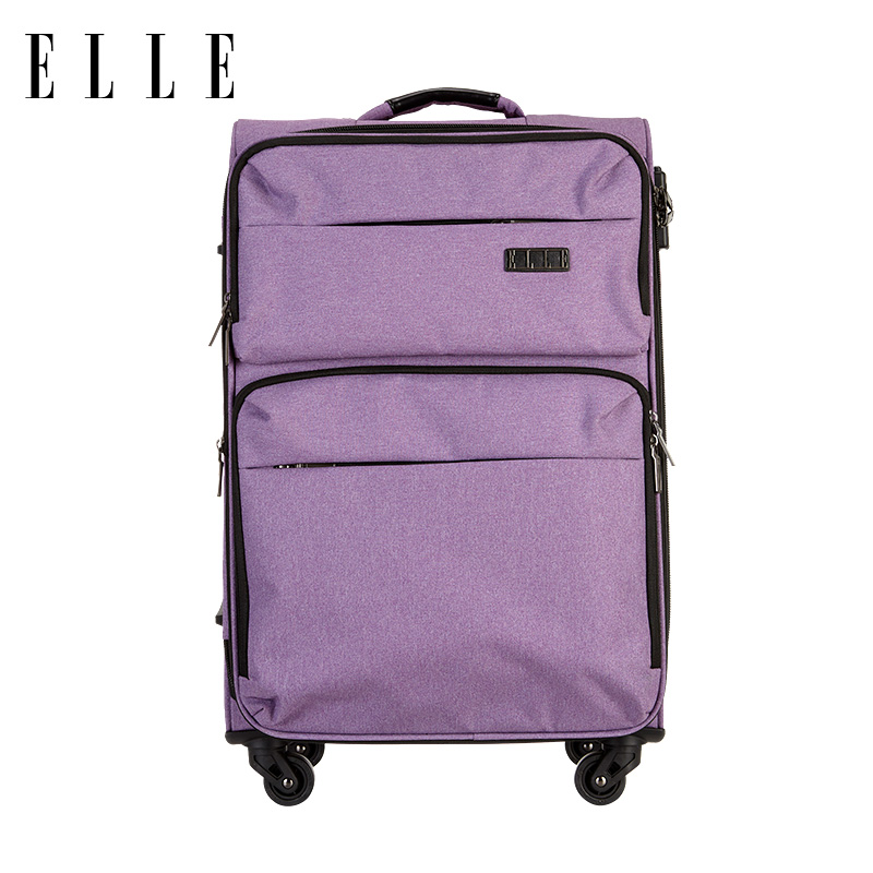 ELLE拉杆箱女20/24寸布箱商务行李箱登机密码箱旅行箱软大箱子男