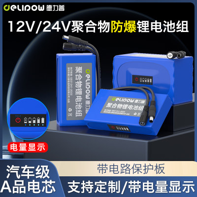 德力普12v/24v聚合物锂电池