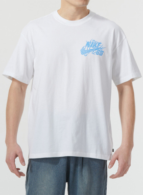 Nike耐克男子夏季圆领时尚印花短袖透气宽松休闲T恤FQ3720-100