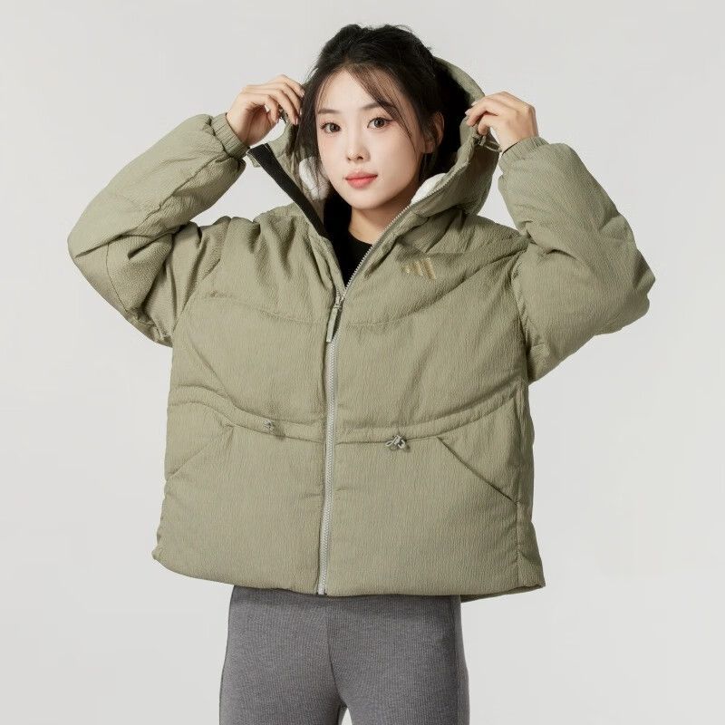 阿迪达斯男女连帽保暖羽绒服外套