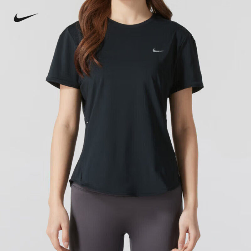 Nike耐克短袖女2025夏季新款跑步训练瑜伽透气运动T恤HM9699-010
