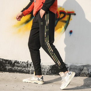 阿迪达斯adidas裤子男装健身训练时尚百搭耐磨运动裤收脚裤GN1861