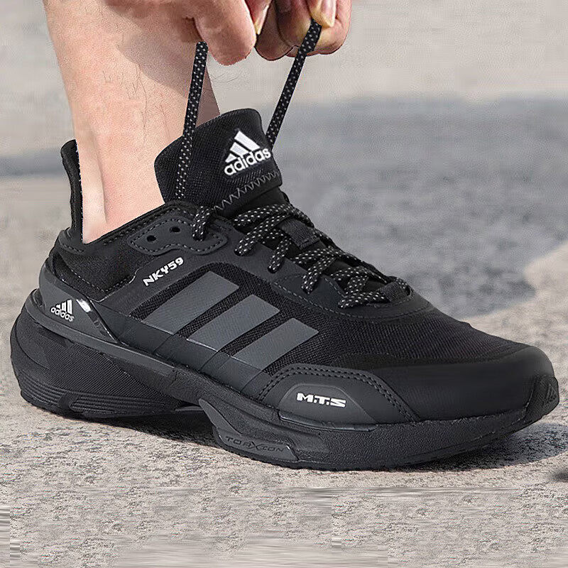 阿迪达斯adidas男鞋透气舒适健身训练缓震耐磨休闲跑步鞋 IE3221