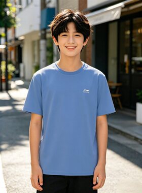 李宁短袖儿童透气速干短袖