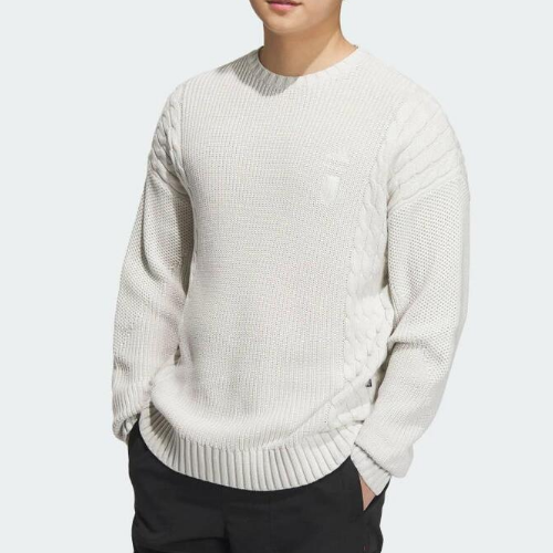 Adidas阿迪达斯男子圆领武极针织舒适时尚套头衫卫衣 IP5001