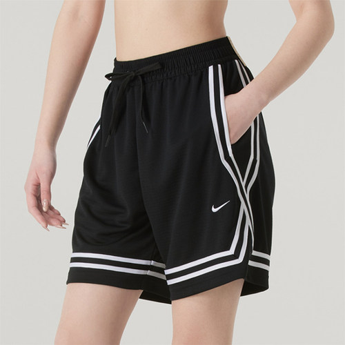 Nike耐克短裤女夏季宽松梭织透气休闲运动五分篮球裤FQ4545-010