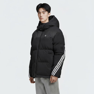 迪达斯 （adidas）三叶草系列 男 3S PUFFER DOWN 短羽绒服KC0173