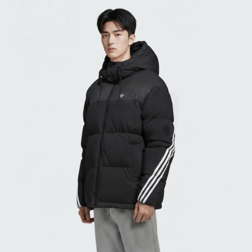 迪达斯 （adidas）三叶草系列 男 3S PUFFER DOWN 短羽绒服KC0173