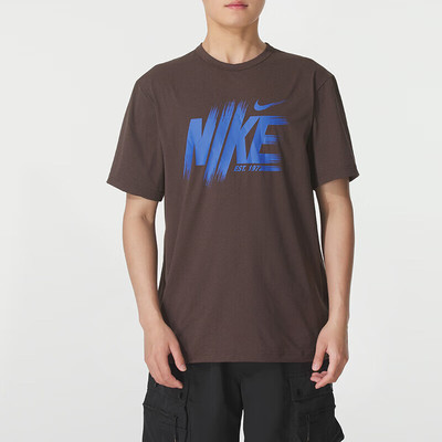 Nike耐克短袖男2025夏季新款时尚印花宽松休闲运动T恤HV0382-237