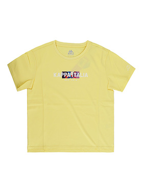 Kappa卡帕女子夏季圆领印花百搭运动休闲短袖T恤K0B42TD08-2305