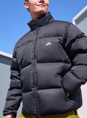 Nike耐克男子外套2024冬季新款保暖夹克运动休闲羽绒服FZ5029-010