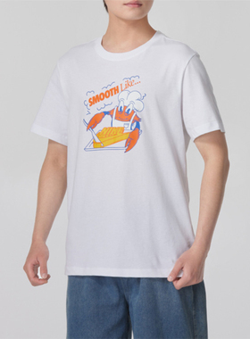 Nike耐克短袖男夏季圆领宽松时尚印花运动休闲半袖T恤FV3748-100