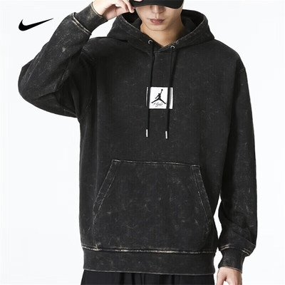 NIKE耐克卫衣男装运动服针织连帽上衣做旧复古套头衫 DR3088-010