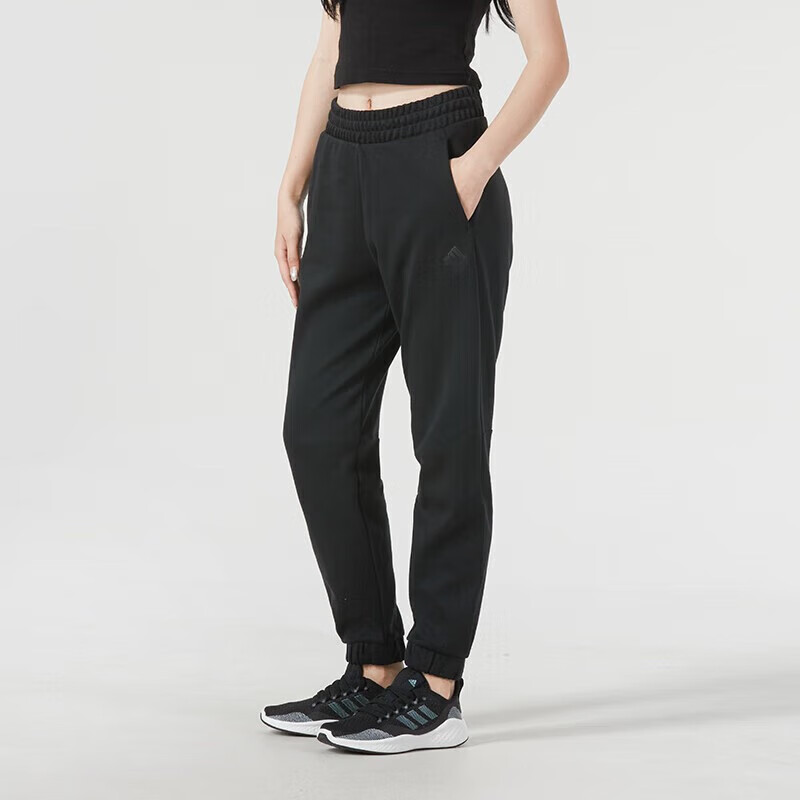 阿迪达斯adidas女裤运动裤跑步训练裤休闲裤针织健身长裤 IS6765