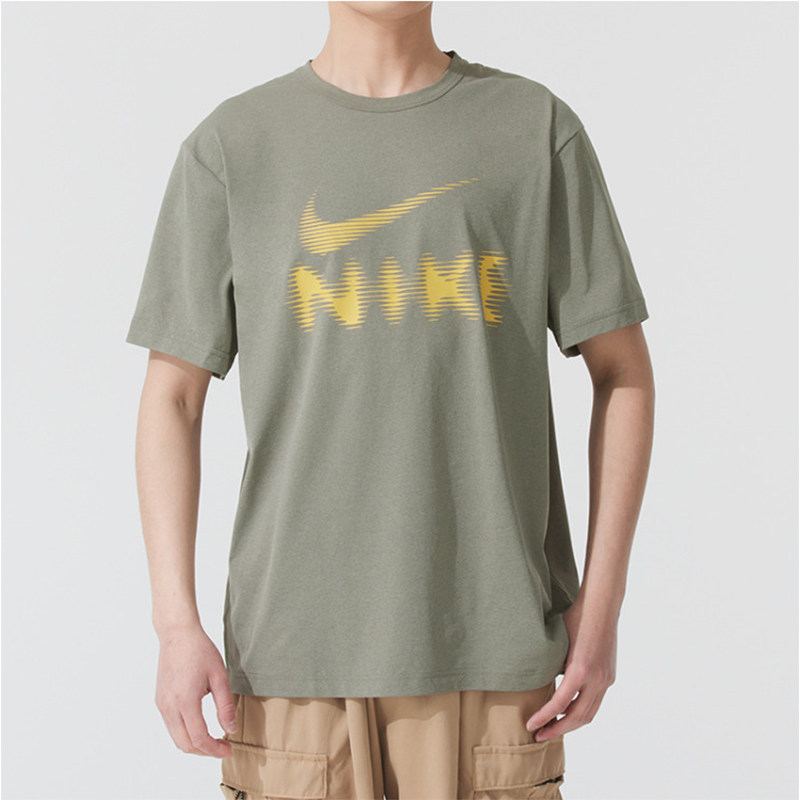 Nike耐克短袖男25夏季新款圆领时尚字母印花运动休闲T恤HQ7988