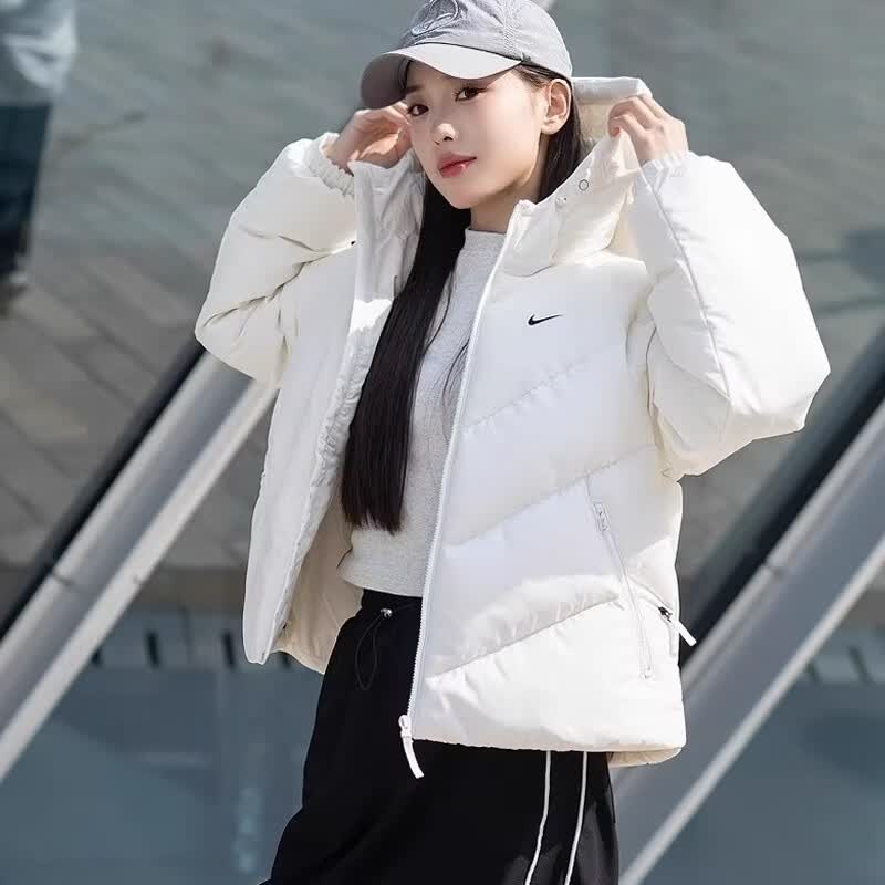 耐克NIKE羽绒服女装运动服保暖连帽上衣夹克外套高端 HV5236-100