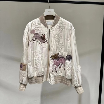 2I1H203吊牌3199大地素DAZZLE专柜正品2024春女士棉褛火