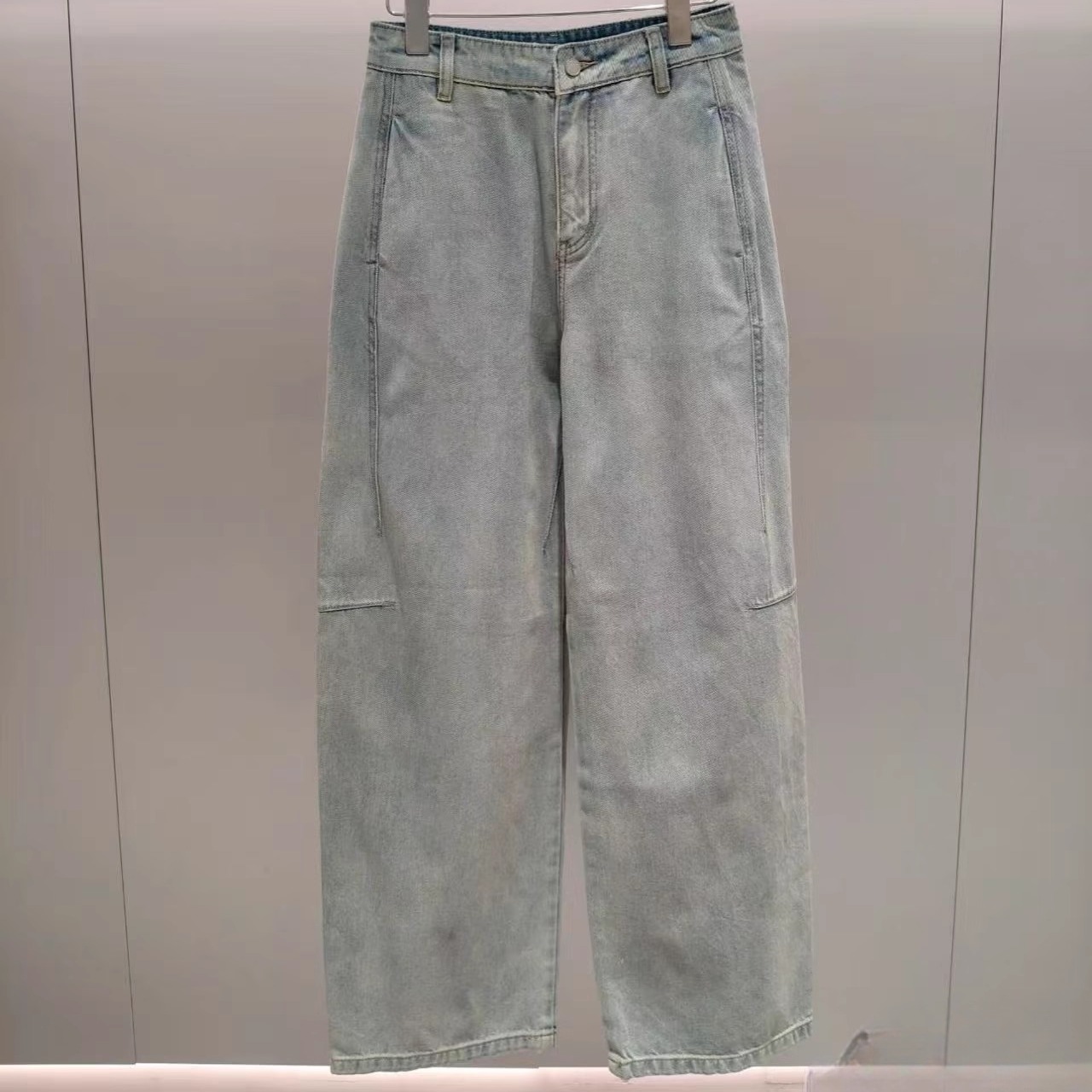 2J2R802吊牌1399大地素DAZZLE专柜正品2025夏女牛仔阔腿裤